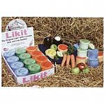 New palatable, non-mess formula in a range of flavours. Likits will keep your horse happy and interested when stabled and thereby relieve the boredom. (Choose Standard or Little)