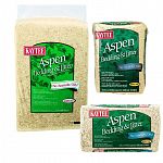 Kaytee Aspen Bedding and Litter for Small Animals is made of aspen wood shavings and processed to reduce dust. Made of a hardwood and may be used in all types of cages, aquariums and habitats. Biodegradable. Available in three sizes.