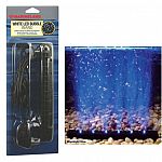 Fully submersible LED accent lighting with built-in airstone. 6 LED linear light system. Bubble wand with LED lights.