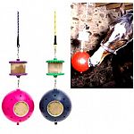 The Boredom Breaker is a combination toy that includes a Likit Holder and a robust ball with inserts for two Little Likits. The Boredom Breaker is designed to be hung in the stable well away from any walls. A great boredom breaker.