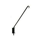 This swivel plant hanger is perfect for displaying your hanging plants or flowers in your home or around the outside of your home. A black powder coat finish protects the metal from rusting outdoors. Easy to mount on a wall.