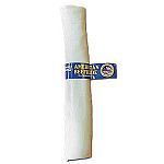 Made with USA grown cattle hides. Perfectly delicious and perfectly sized for the mouths of larger breeds. Long lasting / 12 inch.