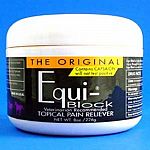 The Topical Pain Reliever of Champions. Racehorse Strength Equi-Block is the first line of defense in our three-part Pain Reduction Program. Racehorse Strength Equi-Block is our most powerful product. 8 oz.