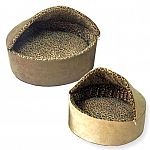 The Leopard Thermo-Kitty Bed has a dual thermostat, 4 watt heating unit buried within its thick premium polyfil pillow base. It warms the surface 10-15 degrees above ambient air temperature when not in use.  Hooded Cat Bed with Heater.