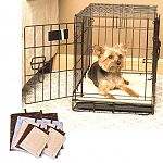 Self-Warming Crate Pads are available in 6 different sizes and 3 colors. the self-warming pad will capture the pet's body heat and radiate back the warmth to the source. The 4 corners are slit to allow the pad to fit many different edges.