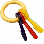 Puppy Teething Keys are designed for young puppies to aid in the growth and development of their teeth and jaws, and to encourage safe and non-destructive chewing. Great Bacon Flavor! Not recommended for dogs and puppies with any adult teeth.