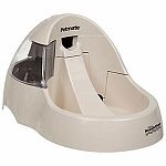 A purifying pet fountain providing filtered water throughout the day. Perfect for multiple cat households that love fresh flowing water. Re-circulating flow and filter provides naturally cool and oxygenated water attracting pets to drink more.