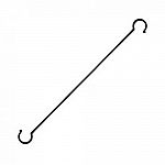 Hand-made by The Hookery in Vermont. Useful for hanging baskets and bird feeders from a tree branch, porch or patio. Made from heat-treated steel and have a black matte finish. Case of 12 - 30 inches