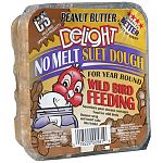 Treats become soft and pliable at 100 degrees and return to normal at room temperature. Rendered beef suet, roasted peanuts, peanut butter, corn and oats.