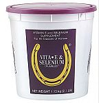 Combines vitamin E and selenium for optimum nutritional muscular health. Appropriate for horses exerting severe physical effort. Provides 20,000 IU of vitamin E and 32 mg of selenium per pound. Crumbles - 2.5 lb and 20 lb sizes
