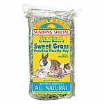 A low protein alternative to alfalfa. Sun-cured timothy hay from a second cutting which results in a sweeter, softer, leafier hay.