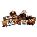 Meaty round bone with hollow center.  Made in the USA. Dogs love to keep a bone that they can gnaw on and this comes in multiple sizes for different breeds. Great for oral canine care. Choose size.