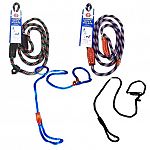 To walk dog.    Polyrope London Dog Lead and Collar Combo Black / 6 ft