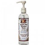 The Saddle Pad Blanket Wash for Horses helps to elimates odors and thoroughly cleans your horse's saddle pads and blankets. Brightens the color on fabrics that are breathable and waterproof. Removes nasty dirt, grime and contaminants.