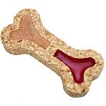 This is a bone shaped rawhide treat that is filled with ham and cheese flavored filling. Sure to please even the pickiest of pooches, these all-natural tasty treat chews will help keep your dog's teeth and gums healthy!