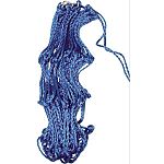 Long-lasting hay net made from strong, poly cord. 18 strand design with rings assures that your hay will stay in place. This polyester corded hay bag is mildew proof.