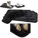 Plush, ultra-soft synthetic fur. Quiet Time Deluxe Black Pet Mat was designed with your pets comfort and your convenience in mind! The ultra soft synthetic fur cover provides your pet with comfort for all seasons