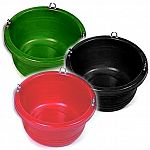  Rotation molded of Dupont polyethylene to withstand the rigors of everyday use in all climates and conditions. Large measures 22 diameter X 10 deep; 30 Quart Capacity    (feeder lip sold separately) P