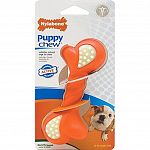 For teething puppies. Nylon and rubber combo to satisfy natural urge to chew. Discourages destructive chewing, fights boredom, helps clean teeth and provides enjoyment. Not designed for powerful chewers or for puppies with any adult teeth. Made with natur