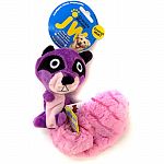 Stuffing free plush toy with cracklin bottle ball inside each plush head Provides the crackle sound and feel that dogs love A squeaker in the belly adds to the fun