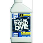 Every 32 ounces will treat up to one surface acre 4 to 6 feet deep Blend of twilight blue pond dye and pondclear beneficial bacteria. Formulated to provide ponds with a blackish-blue appearance Promotes a clean and healthy ecosystem Safe for recreational