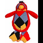 Made with a super soft plush that your pet will love to play with Bright, vibrant colors Lined with a two-layer tuffut technology to add durability and help toys last longer Squeaky toy made from chemical free fabrics