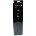 Dual digital display shows current and target temperature Energy saving automatic shutdown once target temperature is reached Temperatures adjust between 65 and 93 degrees fahrenheit Suitable for tanks up to 55 gallons