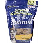 Soft and chewy dog treats rich in omega 3 fatty acids for healthy skin, coat, and heart Made with wild alaska salmon, and natural flavors and colors Corn and soy free Made in the usa