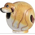 Hand carved from albesia wood - a fast growth renewable resource Hand painted using nontoxic paints and finishes Coated with polyurethane to protect it from the elements