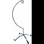 Holds up to a 12-inch hanging basket Stand measures 50-inch height Powder coated glossy black finish Made in the usa
