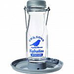 Holds 18 fluid ounces Silver finish on cap and basin