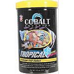 Formulated for all tropical fish Nutritionally balanced for beautiful color, consistent growth and palatability Enhanced with probiotics and cobalt blue flakes triple vitamin dose and immunostimulants Will not cloud water