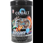Powerful blend of beef heart, earthworm, egg, spirulina, andhigh quality salmon meal Designed specially to condition and stimulate fish to breed Enhanced with probiotics and cobalt blue flake s triple vitamin dose and immunostimulants. Will not cloud wate