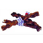 Redbarn Braided Bully Sticks are natural steer muscles that are lightly smoked, braided and roasted in their natural juices. Highly palatable, they become chewy when wet and provide natural teeth cleaning. 100% digestible.
