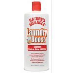 Laundry boost- stain and odor additive. Nature’s Miracle Laundry Boost penetrates, loosens and eliminates even the toughest pet stains and odor.
