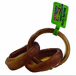 Natural beef muscles formed into a circle and roasted in their natural juices Highly palatable, this treat becomes chewy when wet Helps keep teeth clean Provides hours of long lasting enjoyment