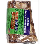 All natural beef bones coated in bully stick coating and slow roasted to produce high palatable treat. Chewing on tough treats keeps dogs busy for a long time and helps promote healthy teeth and gums. 3 inch. Made in the usa.