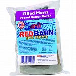 Beef horn filled with peanut butter Peanut butter, a tasty treat and provides important nutrients and proteins dogs need Satisfies dogs natural instinct to chew Bone helps clean and freshen teeth Will keep pet entertained Made in the usa