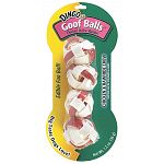 Fully digestible natural treat balls with great tasting 100% chicken jerky in natural rawhide. High in protein! 98% fat free! Available in two sizes. Small is 4 pack - Net wt. 1.3 oz