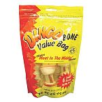 Premium hand-tied rawhide bones with the irresistible combination of real chicken breast jerky wrapped in the highest quality rawhide. Helps promote healthy teeth by preventing tartar build-up. 9 oz.