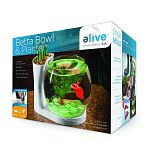 .75 gallon clear glass bowl Easy setup guide Plant area with drain hole Water collection cup Usb power port Led lighted bowl base, built in 4 hour light timer