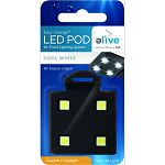 Easy change pos s allow you to quickly and easily add and remove led s Increase brightness by adding additional led pod s. Customize your light color by combining different types of led pod s 10,000k cool white led s bright white daylight