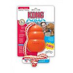 Made of Ultra-Flex high floating white marble rubber. Easy for dogs to see and retrieve in the water. Floating toy with throw rope for distance. Made from natural rubber, the toy floats for retriever training in the water. 5 inch toy with 18 in. rope.