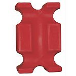 Stackable polyethylene blocks offer numerous height options and jump combinations. Blocks have three heights (9