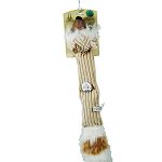 Plush textured dog toy with squeaker Still squeaks when punctured