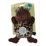 Multi textured dog toy with squeaker