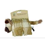 Double layered dog toy with squeaker