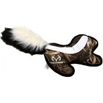 Interactive dog toy for dogs of all ages Double layered, quilted realtree heavy duty bsllidtic nylon Double stitched edge binding for durability Water resistant coating for outdoor play