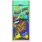 Gold Millet Spray is an all-natural treat for small caged birds or even small wild birds living near you. These millet sprays by Brown are California grown then sun cured for a plump and tasty treat any bird can enjoy.