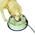 Stainless steel construction will not harbor bacteria, does not stain, and will not absorb smells. Easy to clean and disinfect. Uses only 25 watts to keep water from freezing even at sub zero temperatures. 5.5 foot steel wrapped, chew resistant cord. Reco